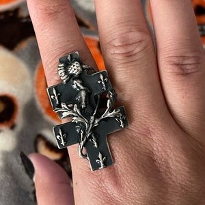 BLOODMILK BLOOD & THISTLE, Joan of Arc, Ring size 8.5
